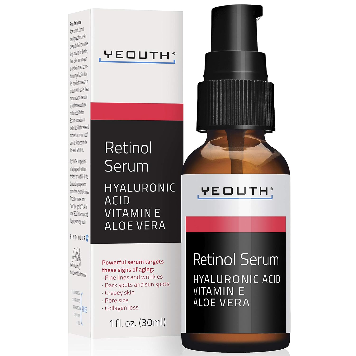 Yeouth Retinol Serum for Face with Hyaluronic Acid