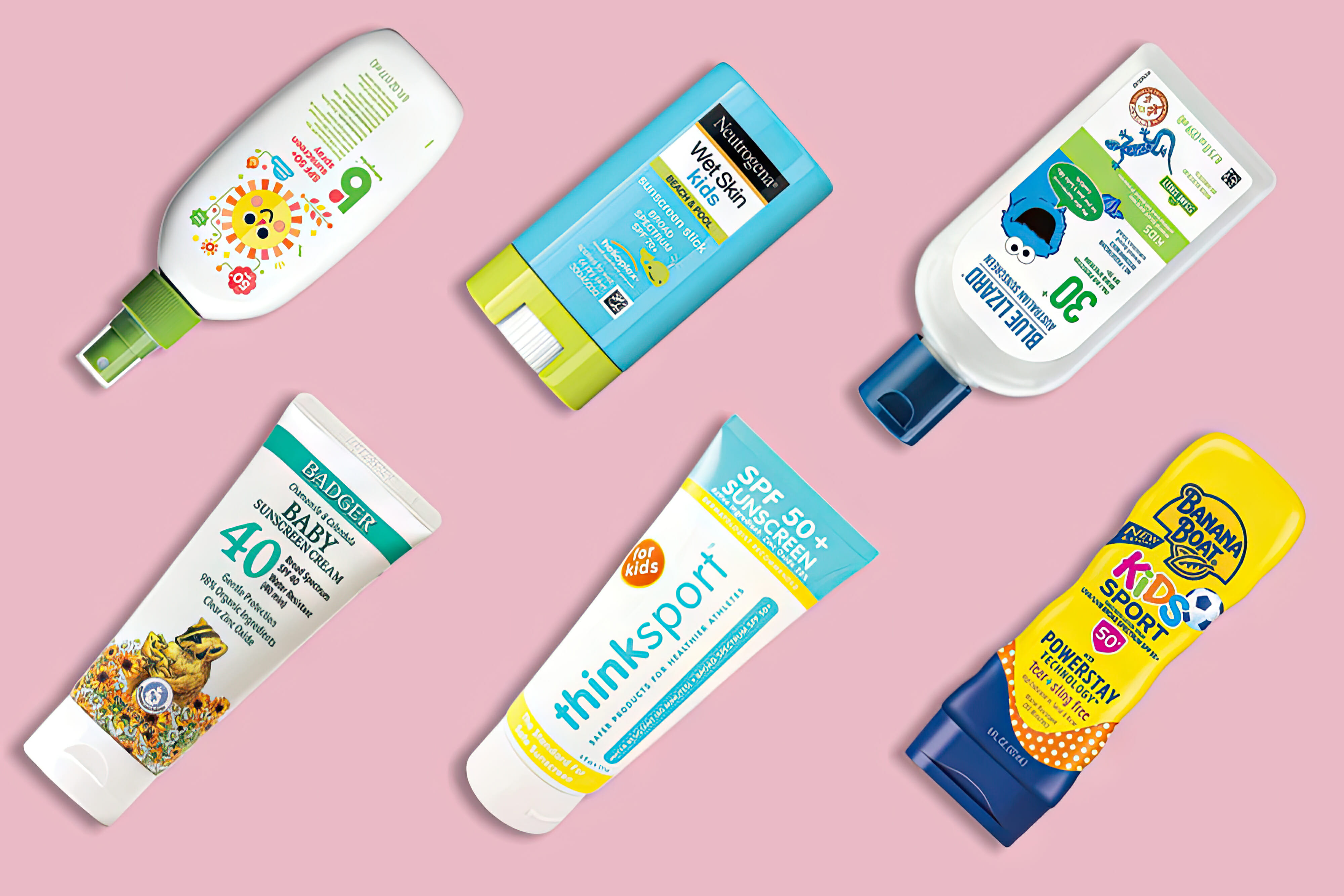 Various sunscreens for kids
